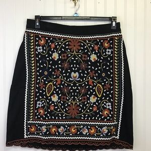 Eloquii Embroidered Skirt
